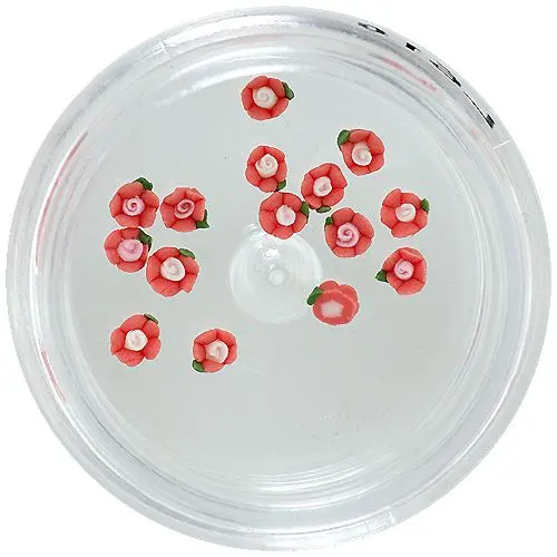 Cvetlice iz akrila - rdeče in rožnate