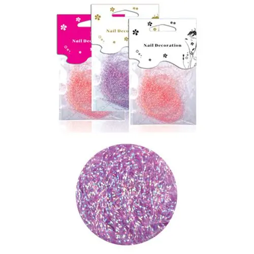 Nitke v vrečki - svetlo vijolične s hologramskim učinkom