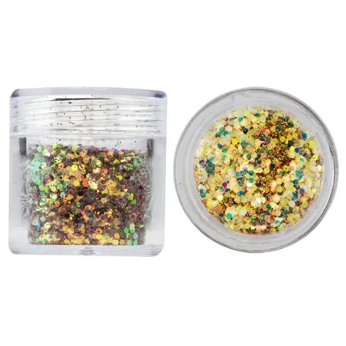 Šestkotniki v prahu iz bleščic, 1 mm - več barv, 10 g