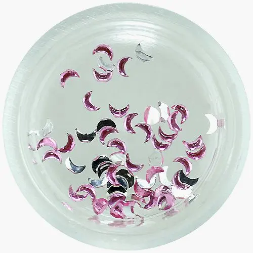 Svetlo roza okrasni kamenčki, oblika polmeseca