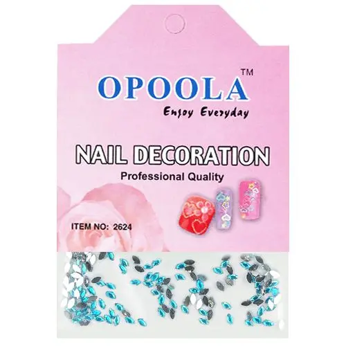 Ovalni kamenčki - turkizni, 120 kos