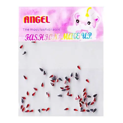 Kamenčki v obliki kapljic - rdeči, 50 kos