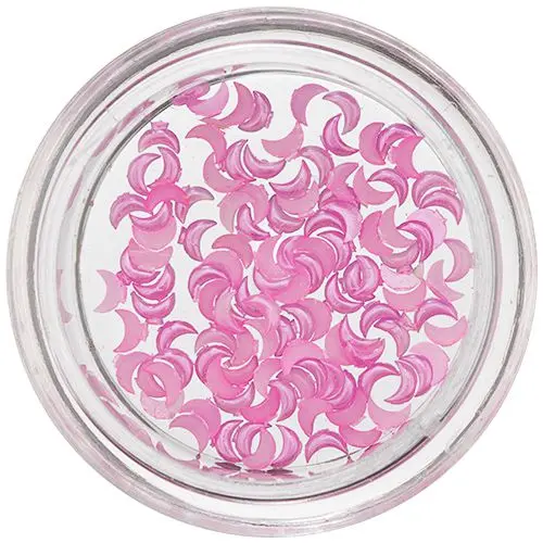 Lesketajoči polmeseci za nohte - rožnati