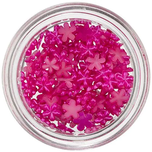 Bisernate cvetlice za nohte - ciklamne